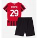 Maillot de foot AC Milan Youssouf Fofana #29 Domicile vêtements enfant 2024-25 Manches Courtes (+ pantalon court)